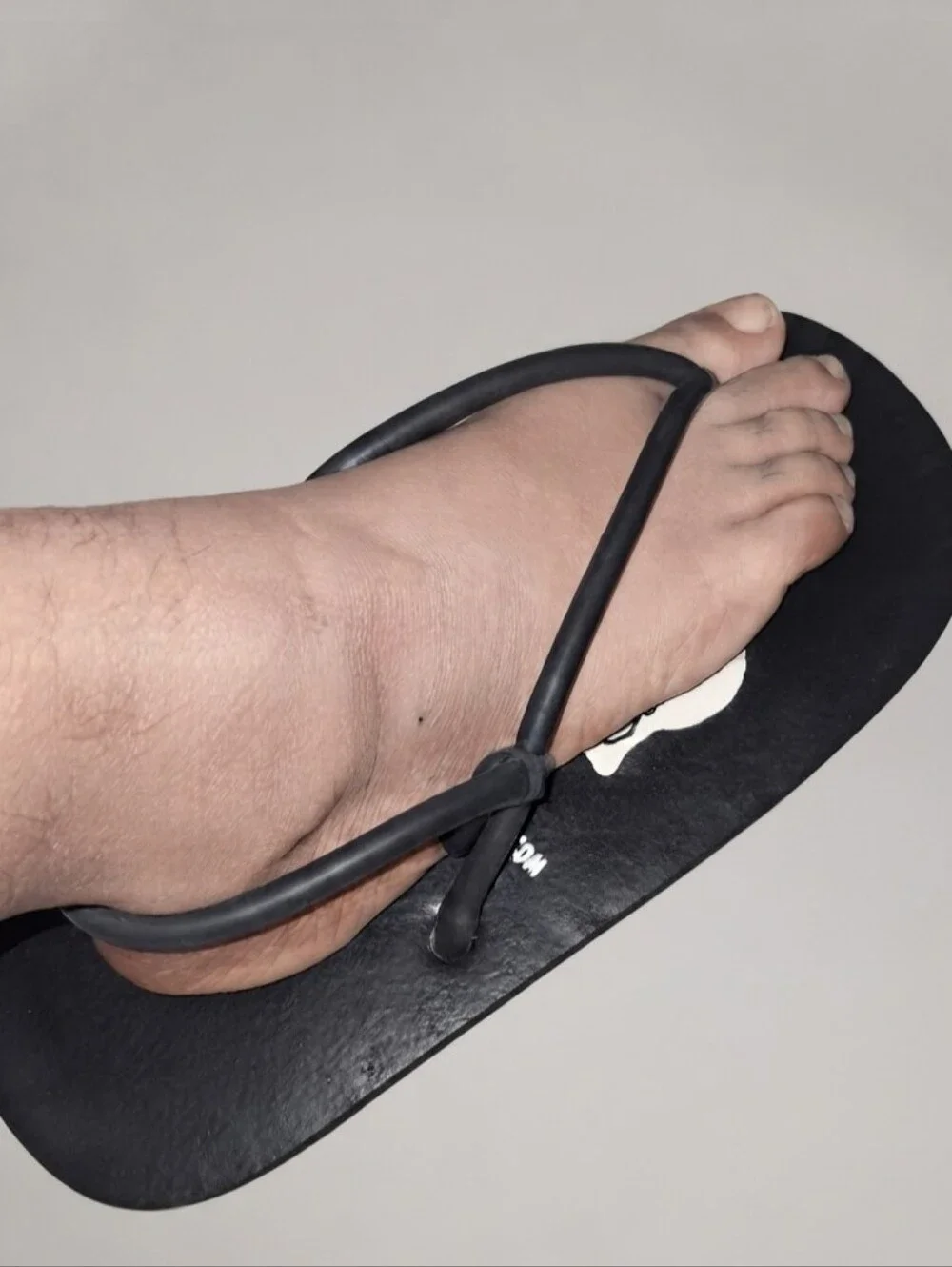 Tiddles Black Rubber Surgical Tubing Strap Sandals Recycled Tire Sole Beach